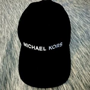 Black corduroy, Michael Kors SnapBack hat